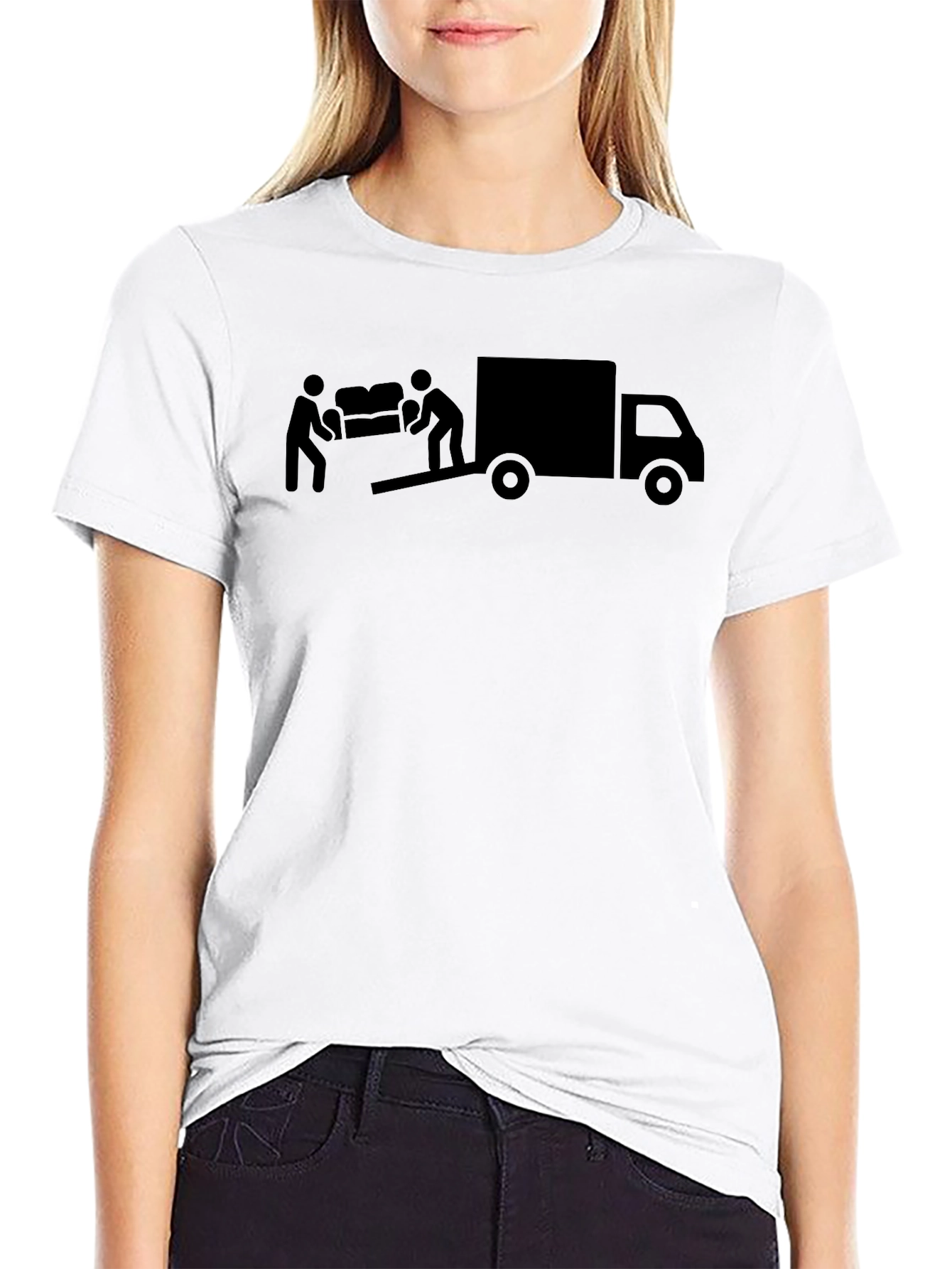 Moving Day T-Shirt - Mens Black Graphic Tee