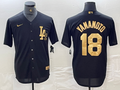 Men's Los Angeles Dodgers Yoshinobu Yamamoto #18 Black Limited Player Jerseys