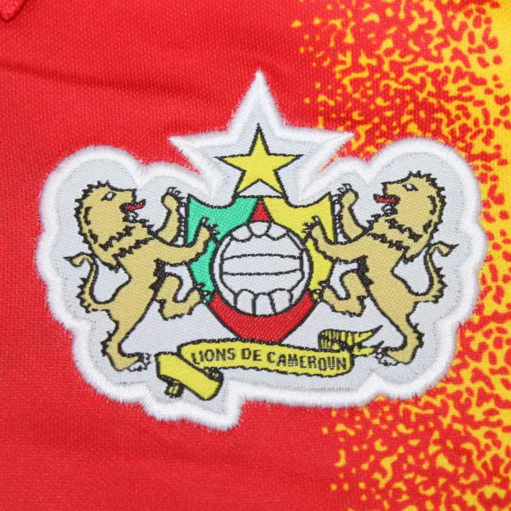 1994 Cameroun Home Retro Soccer Jersey Detail 4