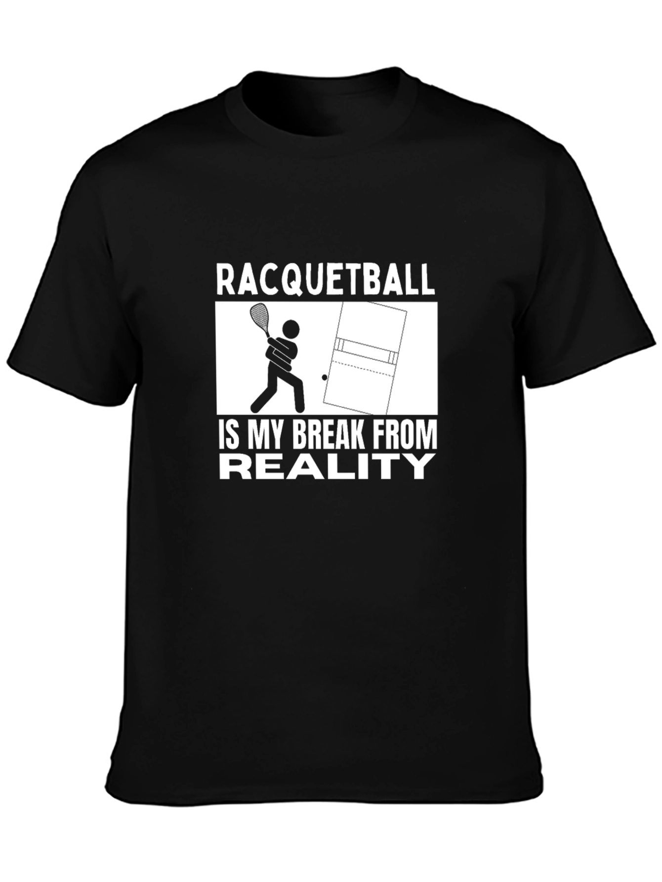 Racquetball Break From Reality Graphic T-Shirt