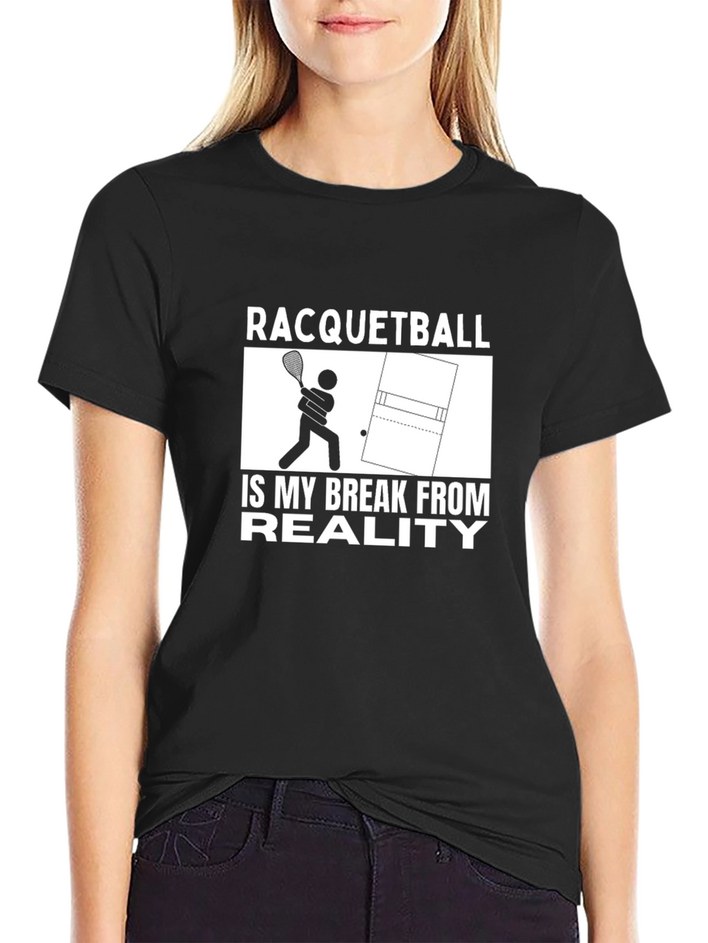 Racquetball Break From Reality Graphic T-Shirt