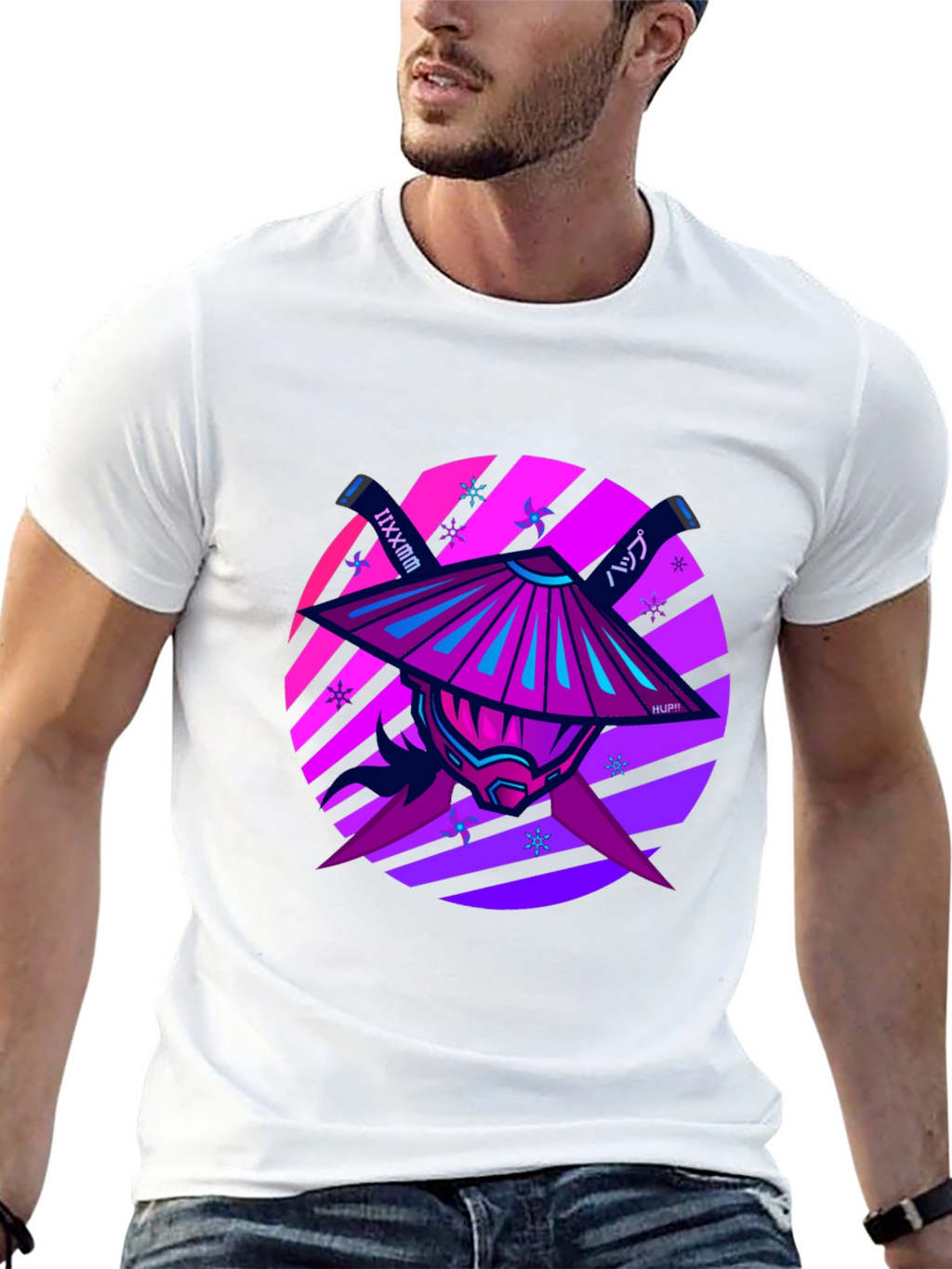 Samurai Warrior Graphic Tee - Modern Style
