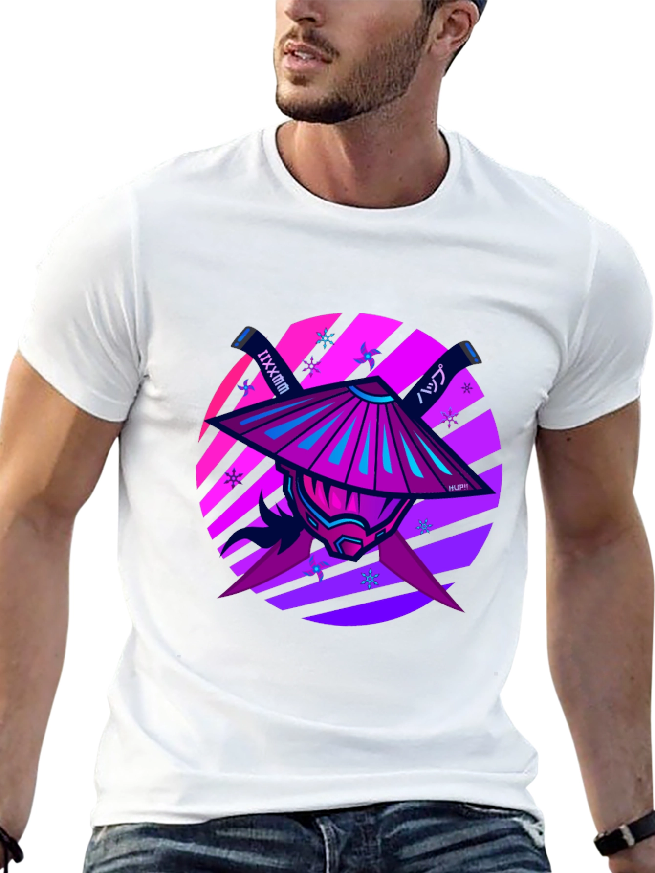 Samurai Warrior Graphic Tee - Modern Style