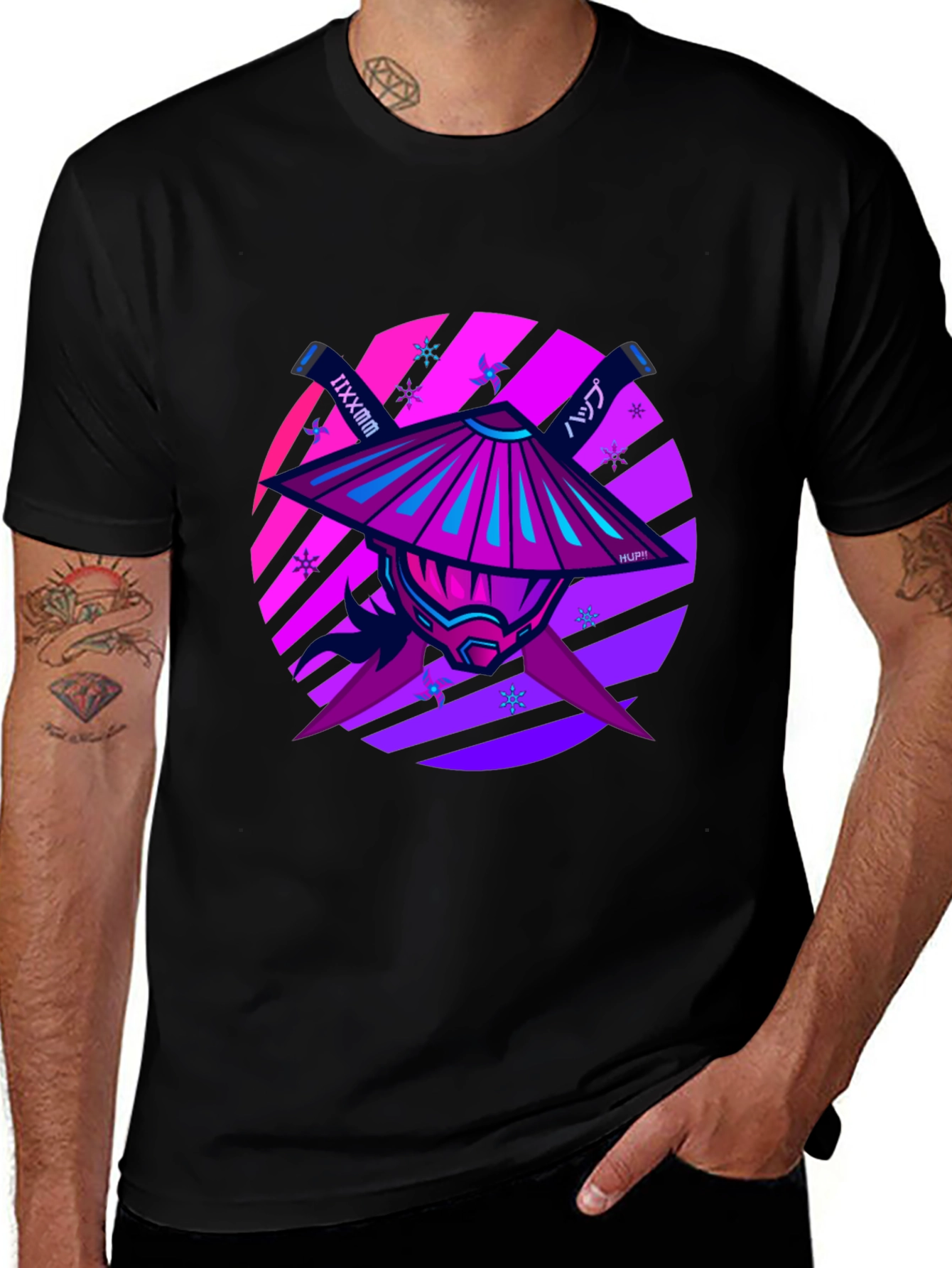 Samurai Warrior Graphic Tee - Modern Style