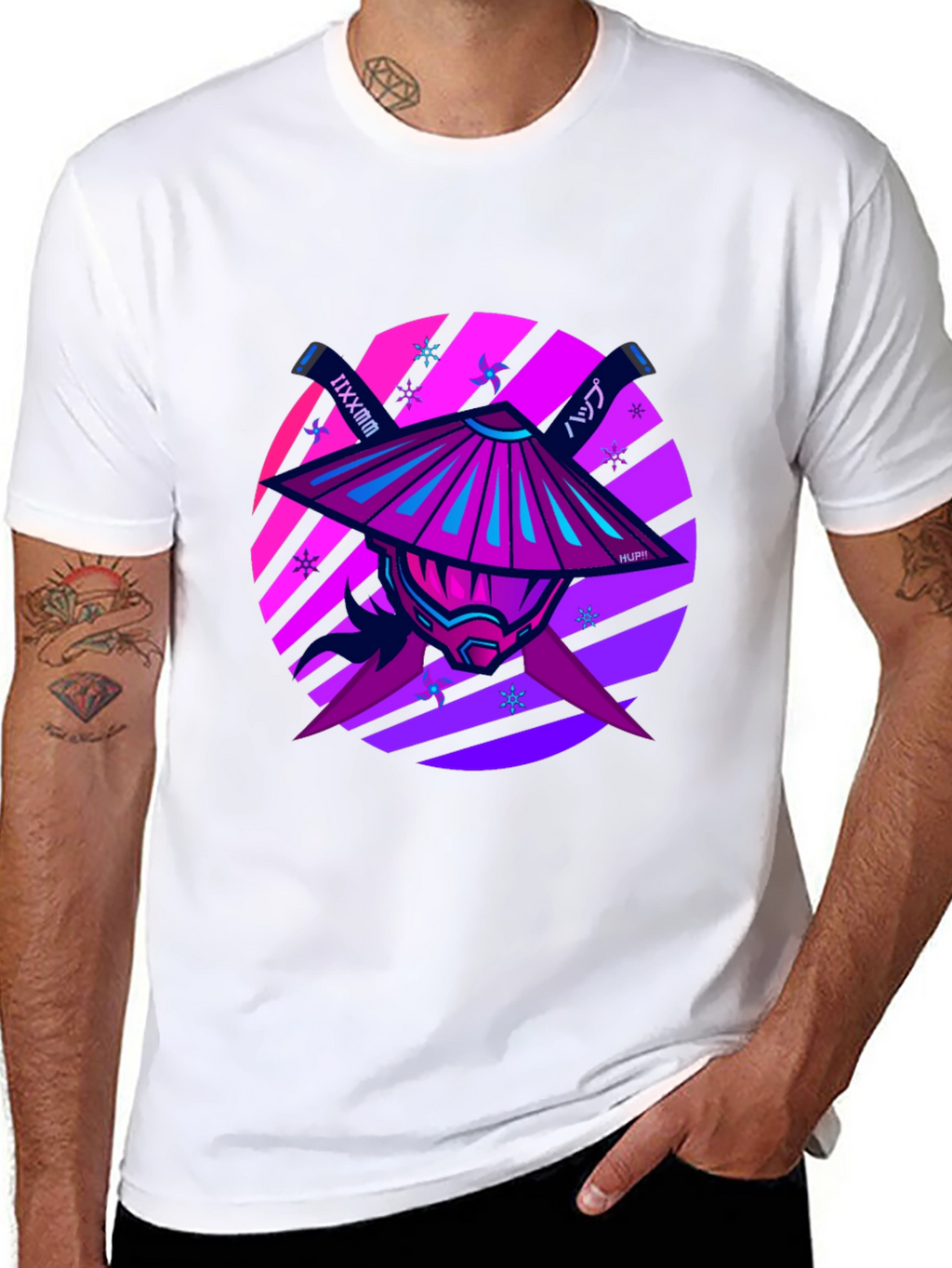 Samurai Warrior Graphic Tee - Modern Style