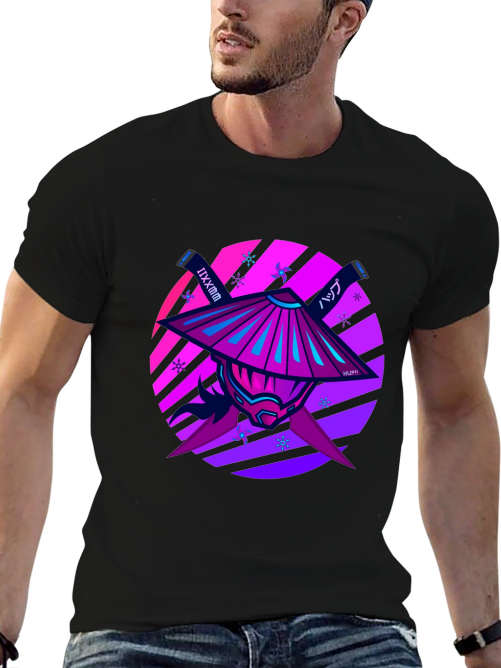 Samurai Warrior Graphic Tee - Modern Style
