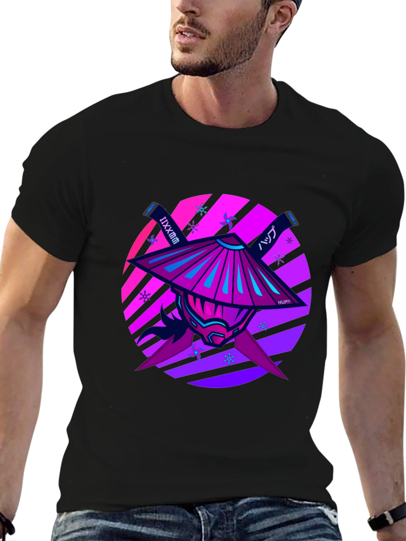 Samurai Warrior Graphic Tee - Modern Style