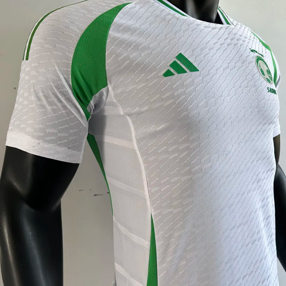 2024 Saudi Arabia Away White Player Version Soccer Jersey Detail 2