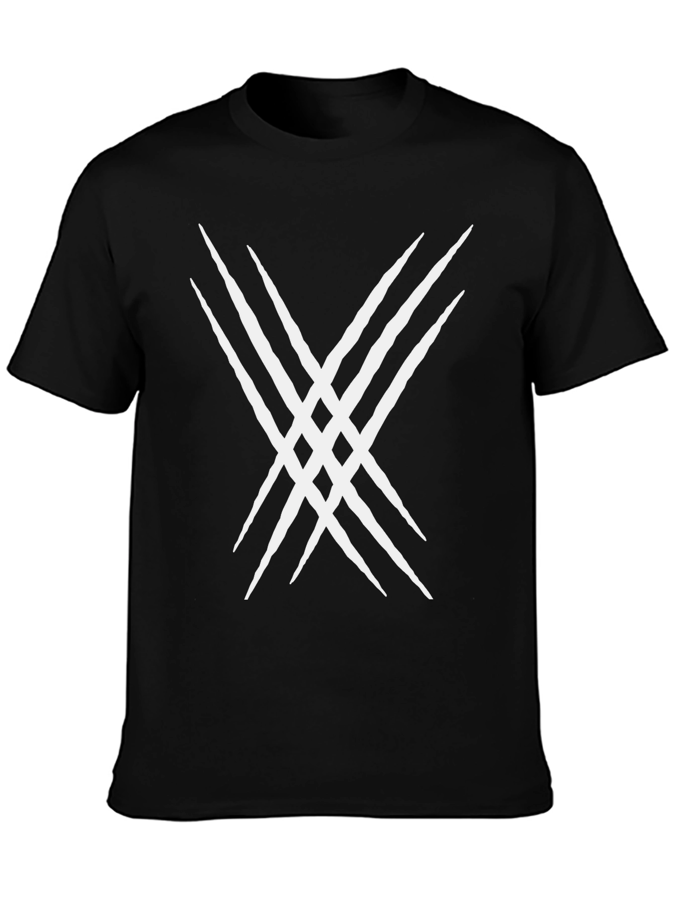Claw Mark Graphic Tee - Black Cotton Blend