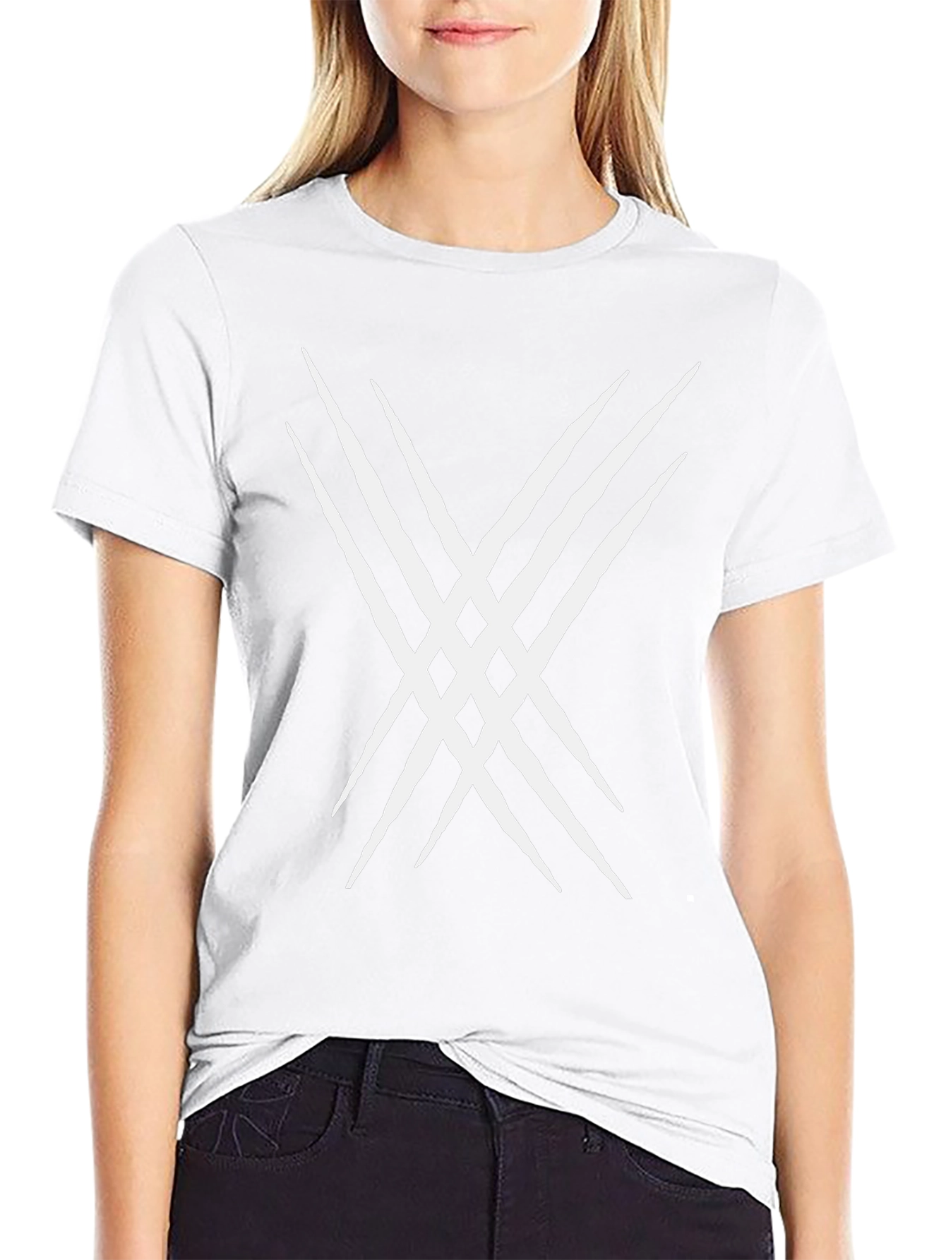 Claw Mark Graphic Tee - Black Cotton Blend
