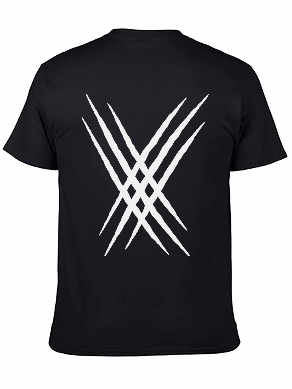 Claw Mark Graphic Tee - Black Cotton Blend