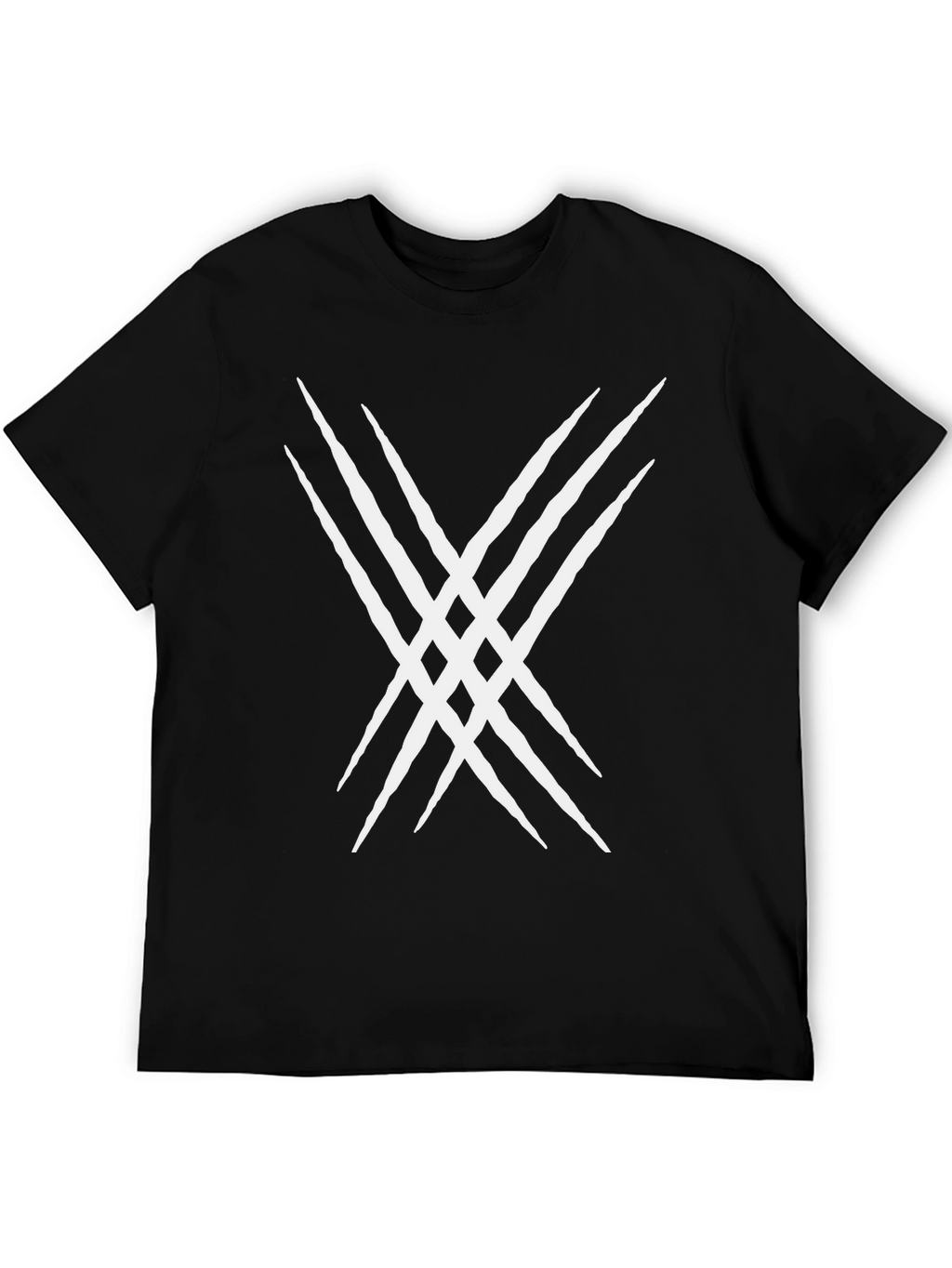 Claw Mark Graphic Tee - Black Cotton Blend