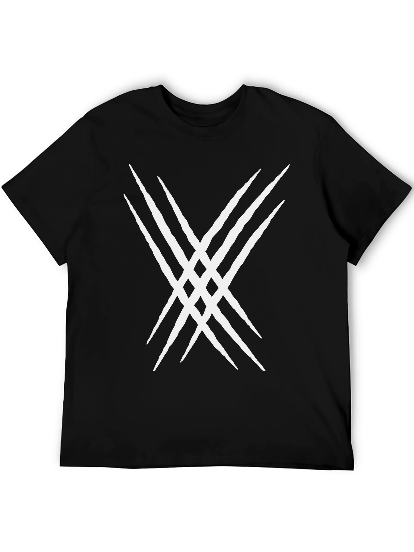 Claw Mark Graphic Tee - Black Cotton Blend
