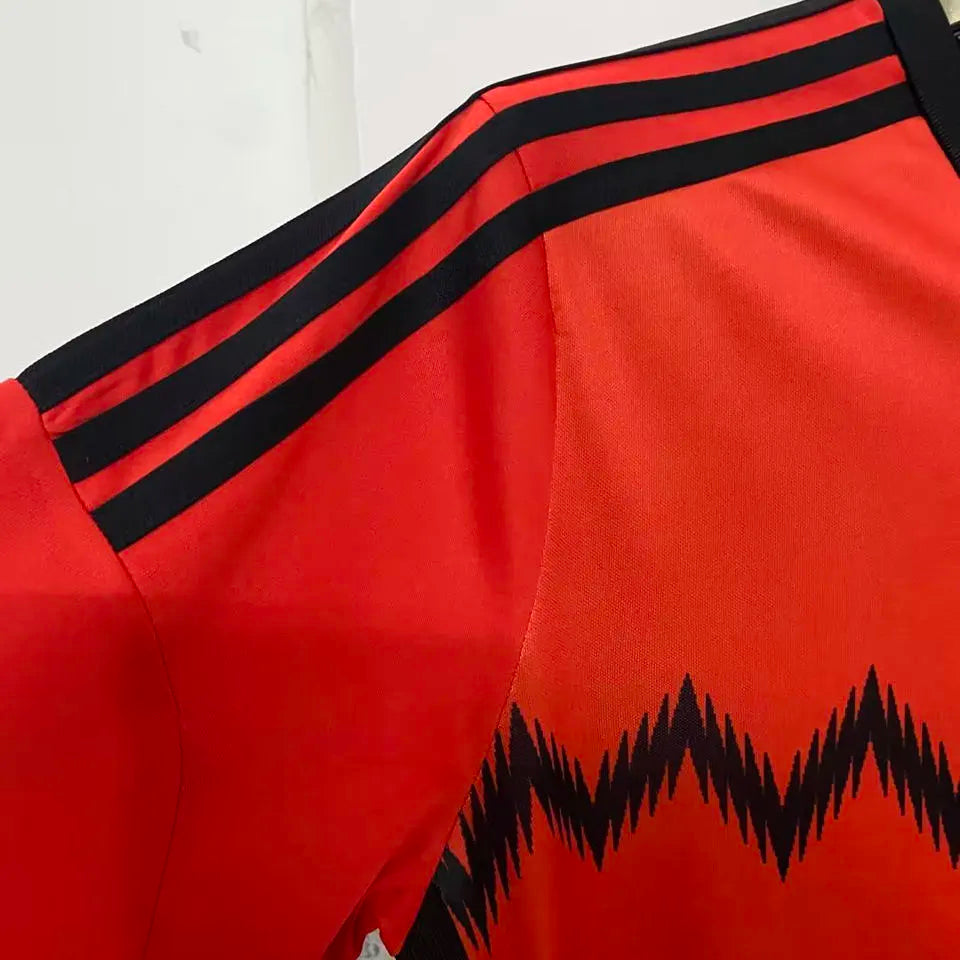 2014 Mexico Away Orange Retro Soccer Jersey Detail 4