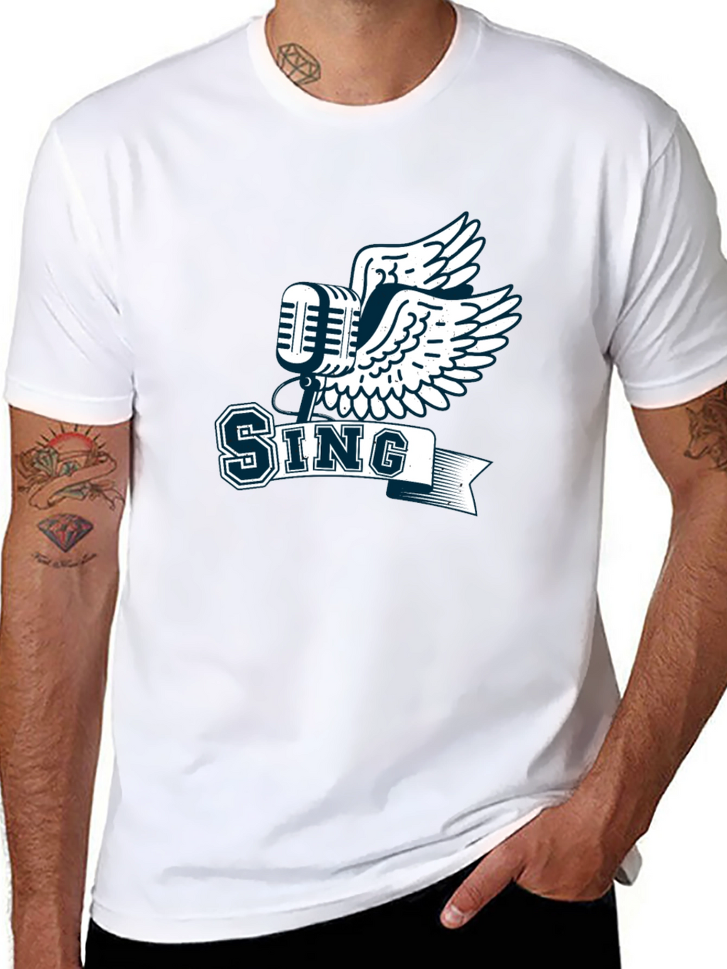 Sing Graphic Tee - Music Inspired Design