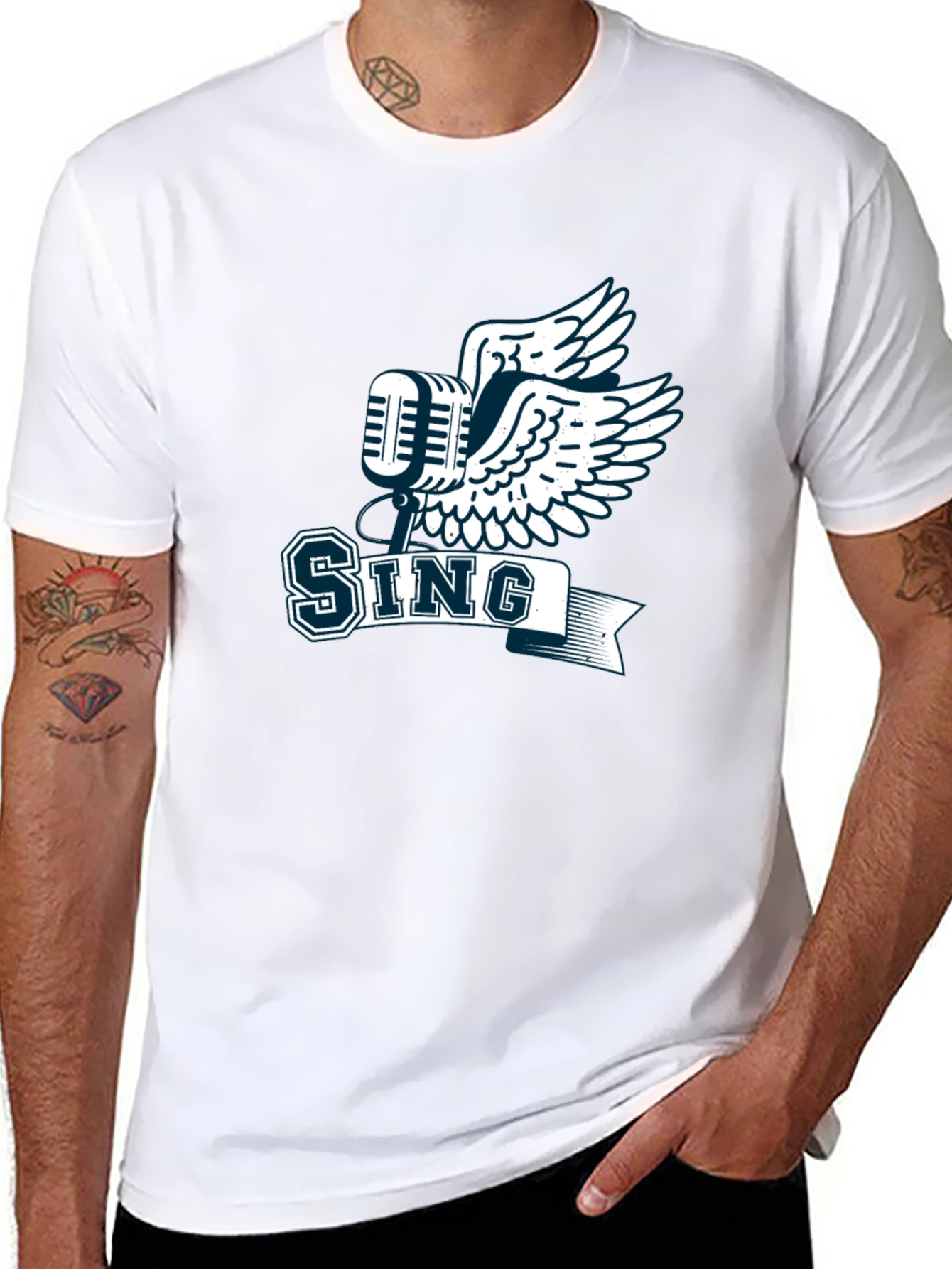 Sing Graphic Tee - Music Inspired Design