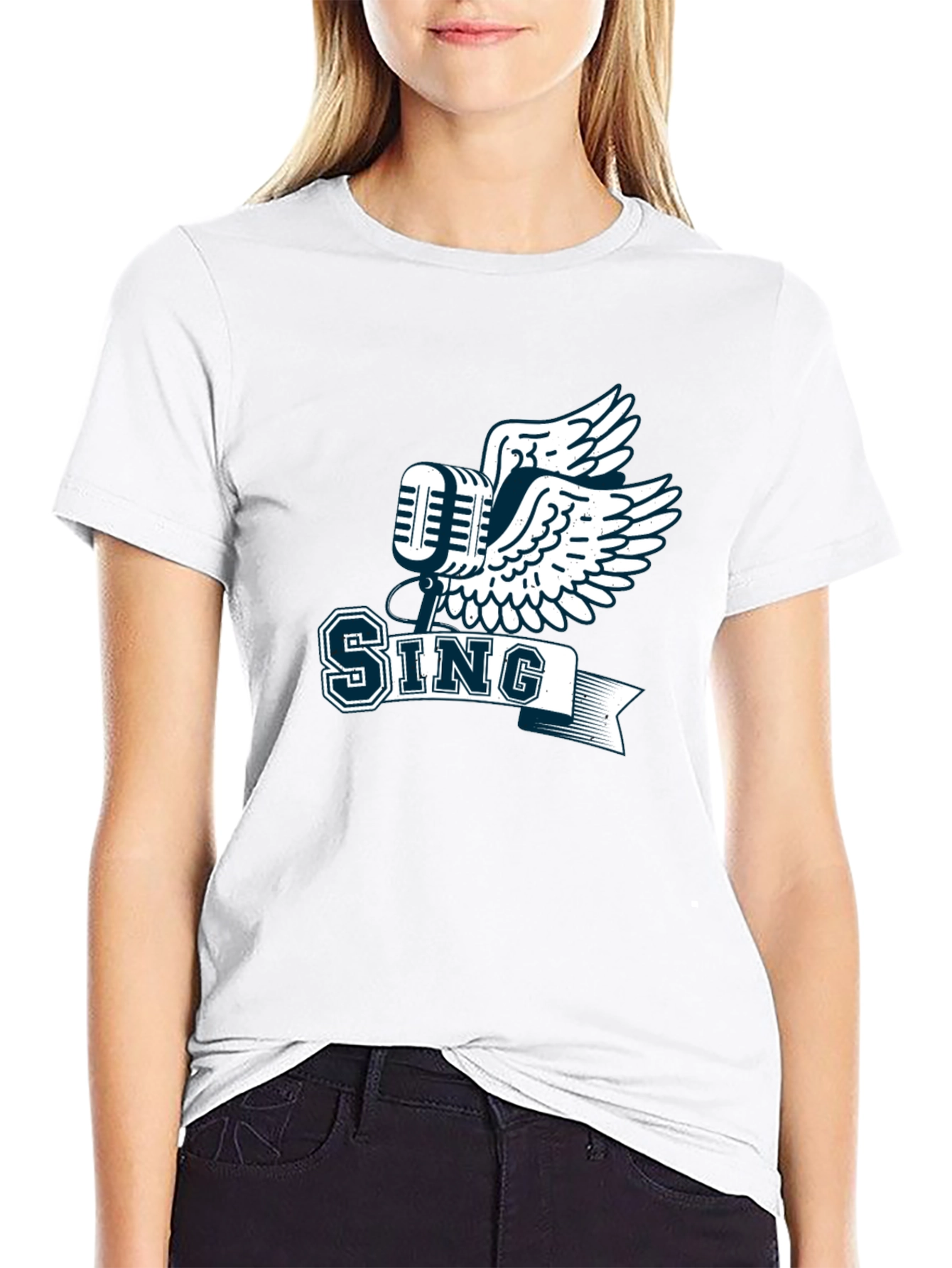 Sing Graphic Tee - Music Inspired Design