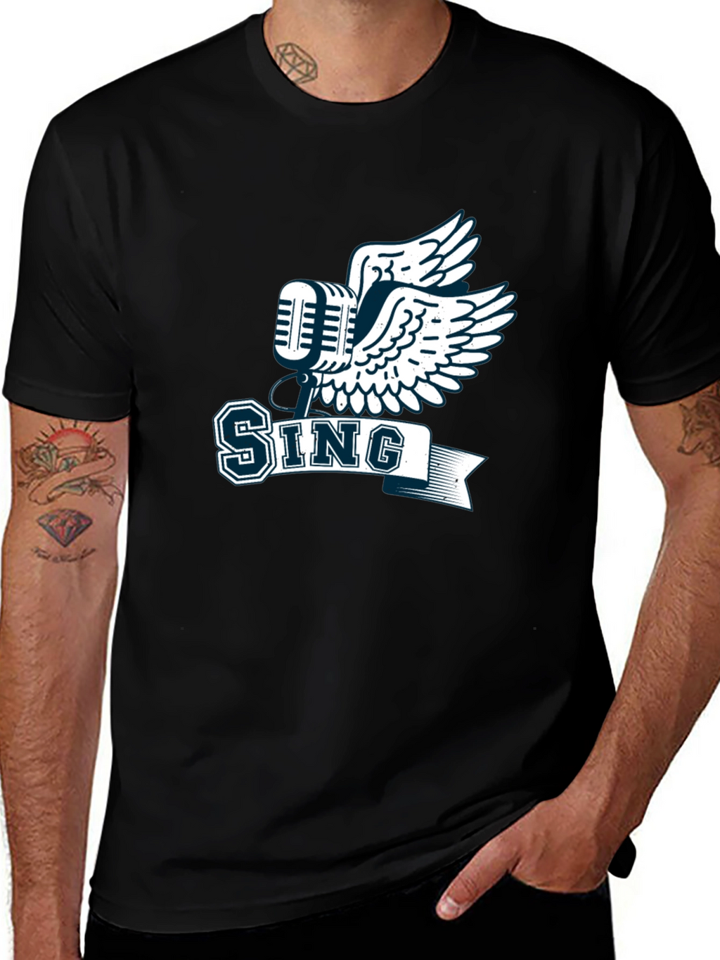 Sing Graphic Tee - Music Inspired Design