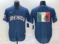 Men's 2023 World Baseball Classic Mexico Navy Jerseys