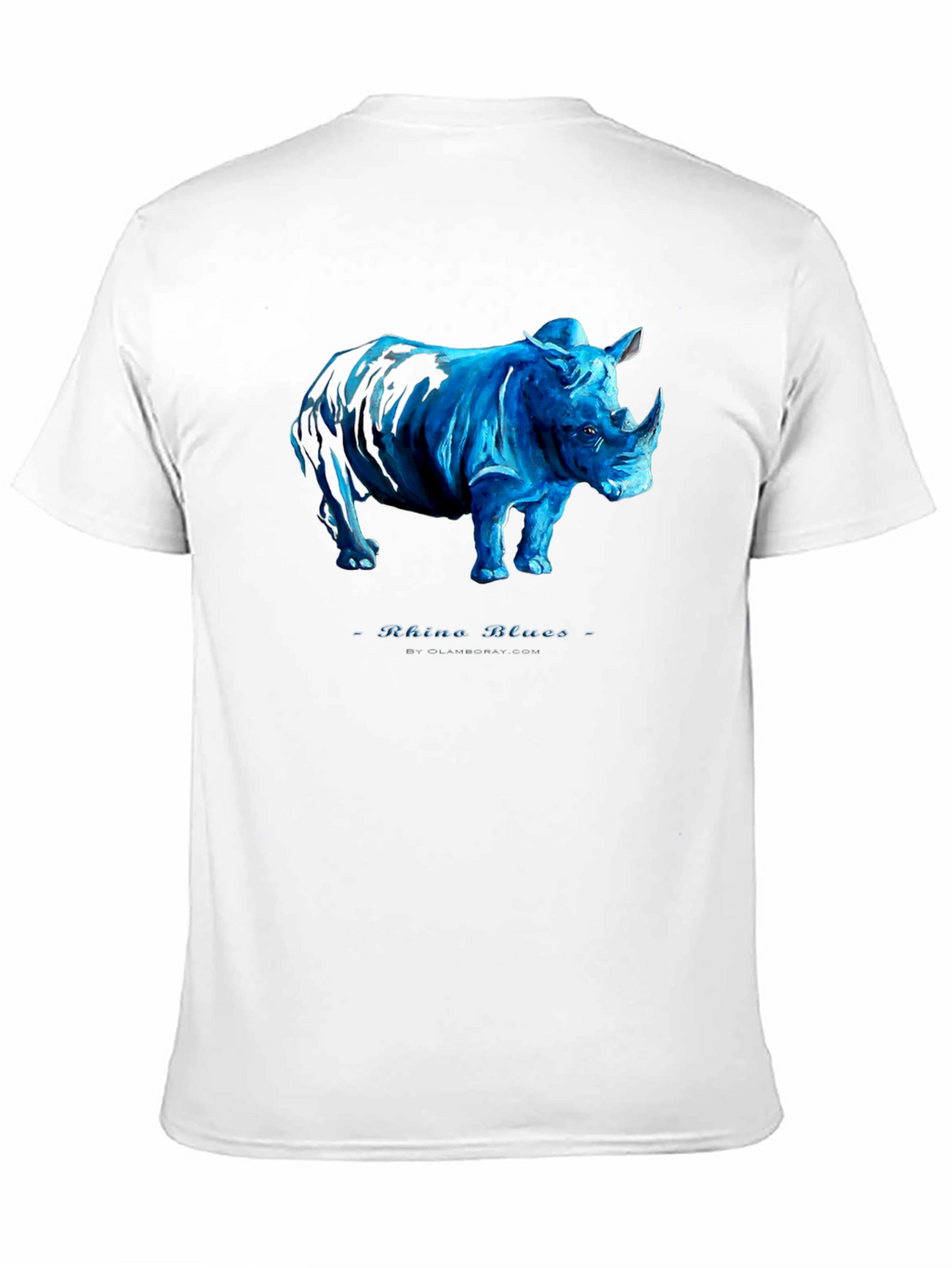 Rhino Blues Black T-Shirt - Unique Graphic Tee