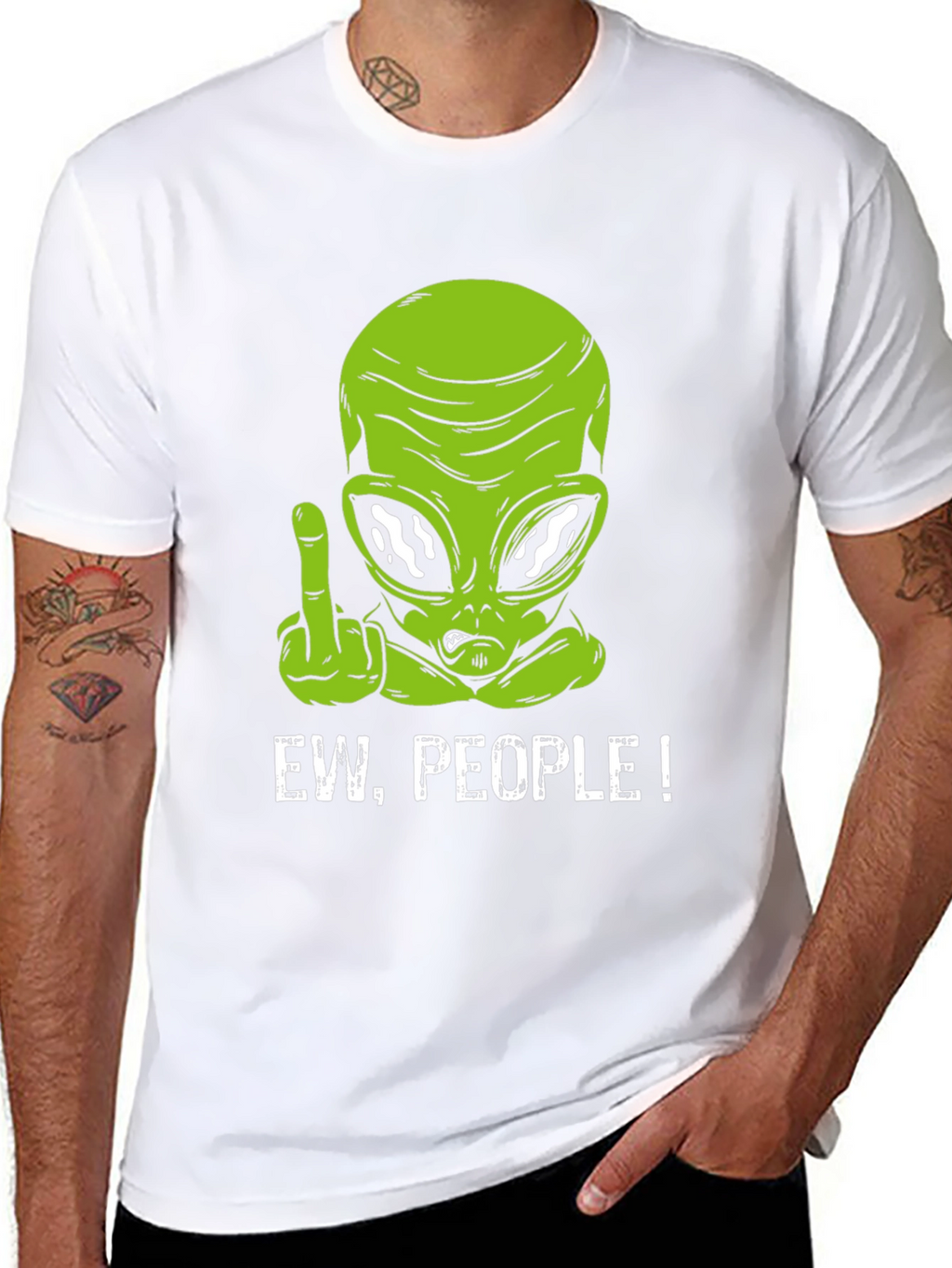 Ew People Alien T-Shirt Funny Graphic Tee