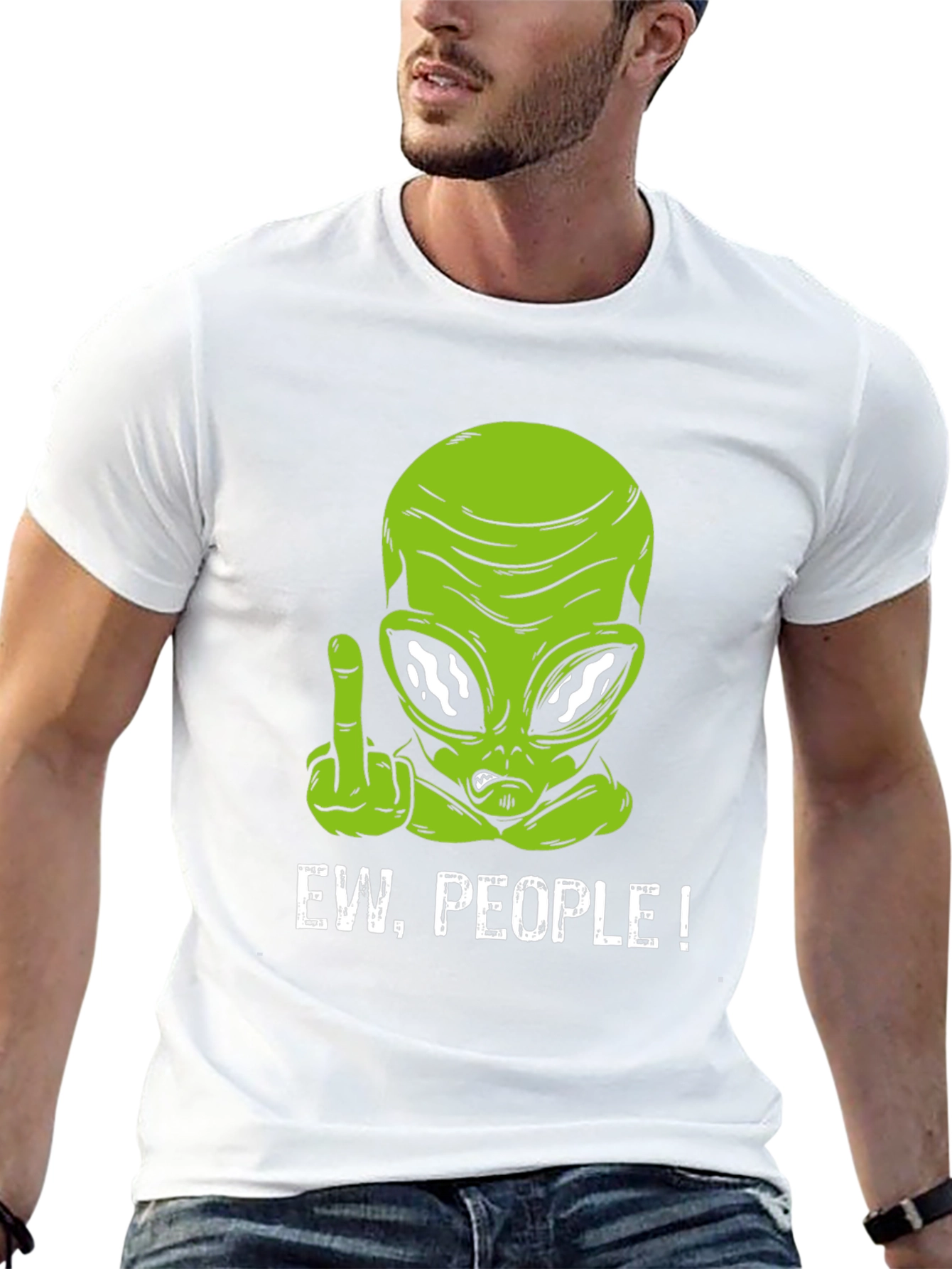 Ew People Alien T-Shirt Funny Graphic Tee