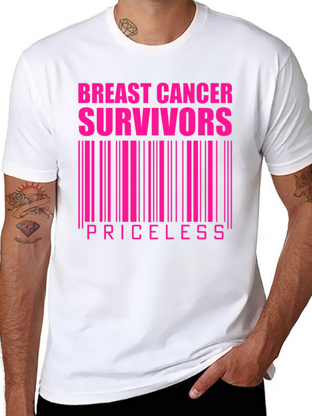 Breast Cancer Survivors Priceless Graphic T-Shirt