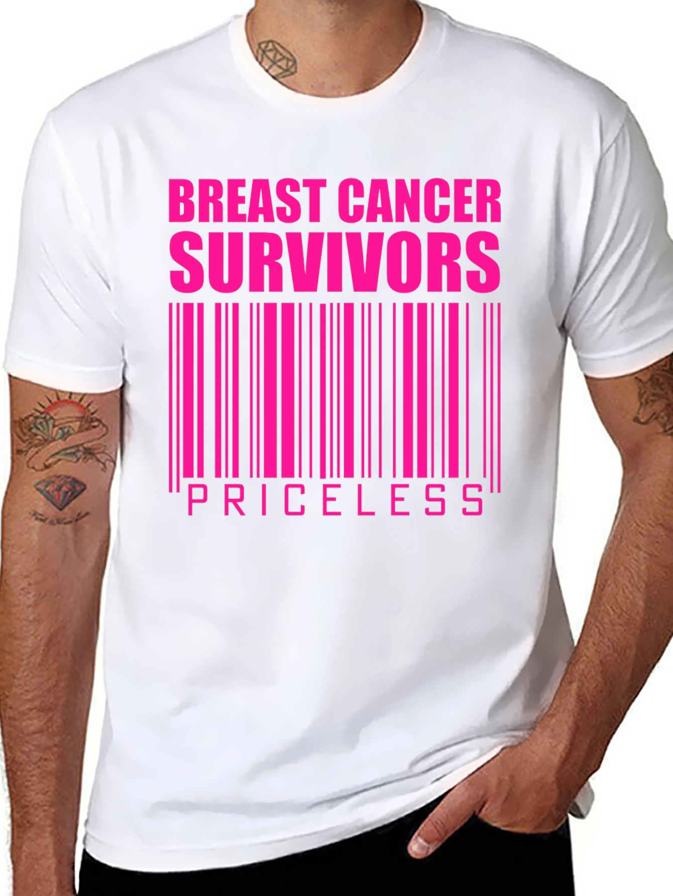 Breast Cancer Survivors Priceless Graphic T-Shirt