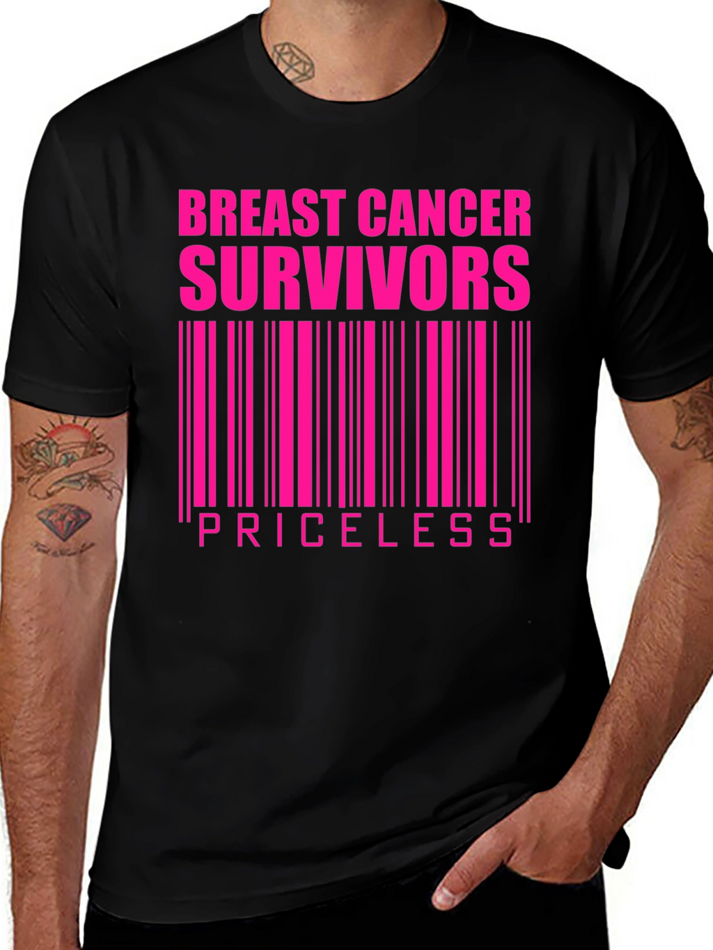 Breast Cancer Survivors Priceless Graphic T-Shirt