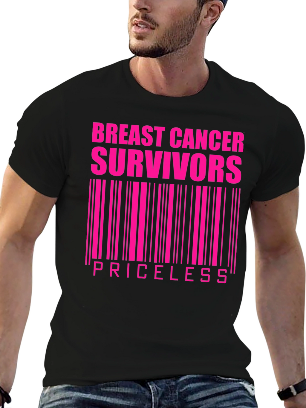 Breast Cancer Survivors Priceless Graphic T-Shirt