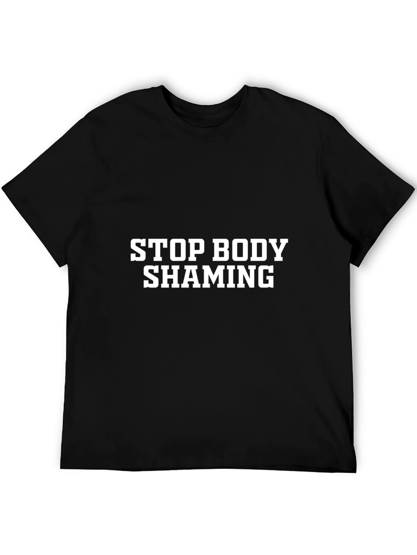Stop Body Shaming Graphic Tee - Black