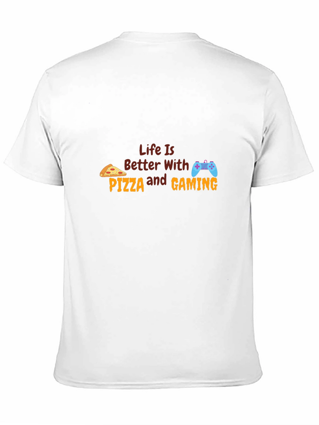 Pizza & Gaming T-Shirt - Gamer Life Tee