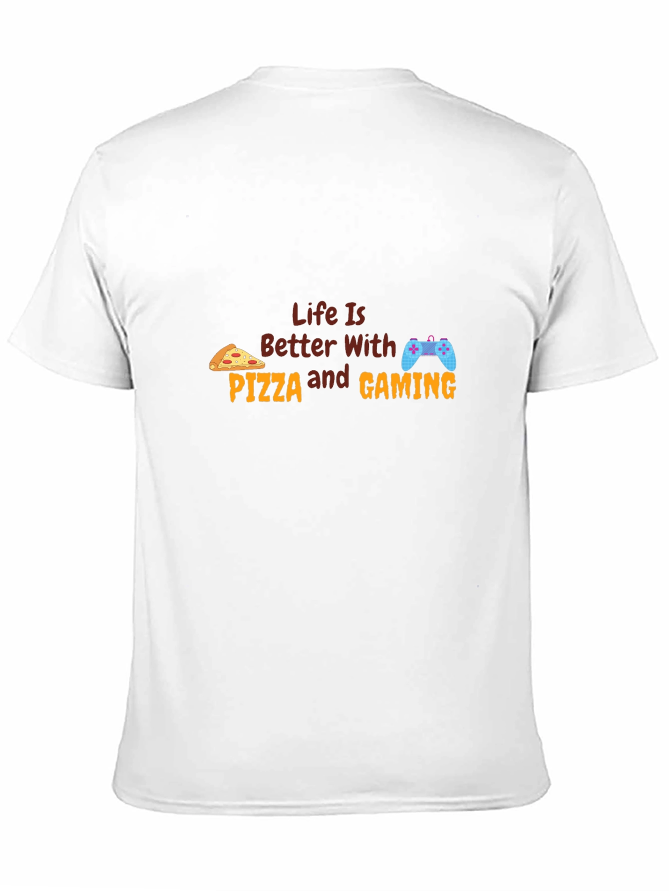 Pizza & Gaming T-Shirt - Gamer Life Tee