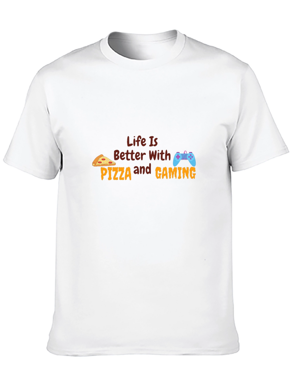Pizza & Gaming T-Shirt - Gamer Life Tee