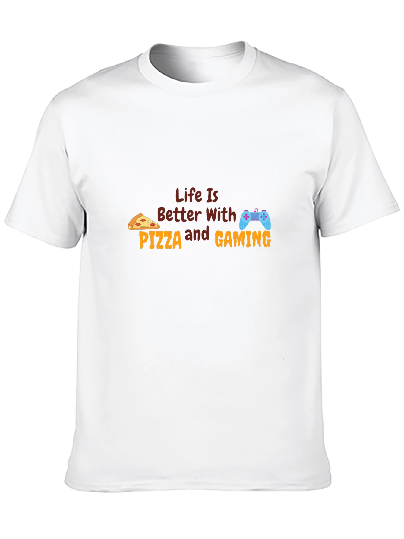 Pizza & Gaming T-Shirt - Gamer Life Tee