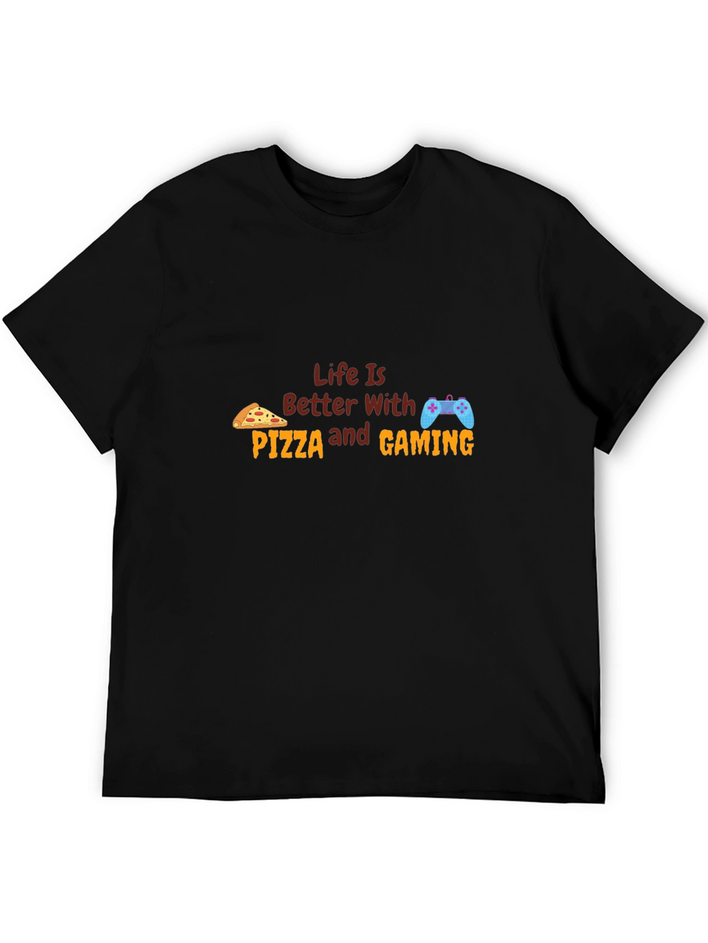 Pizza & Gaming T-Shirt - Gamer Life Tee
