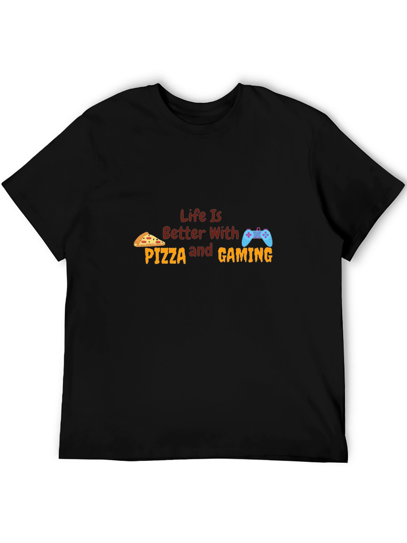 Pizza & Gaming T-Shirt - Gamer Life Tee