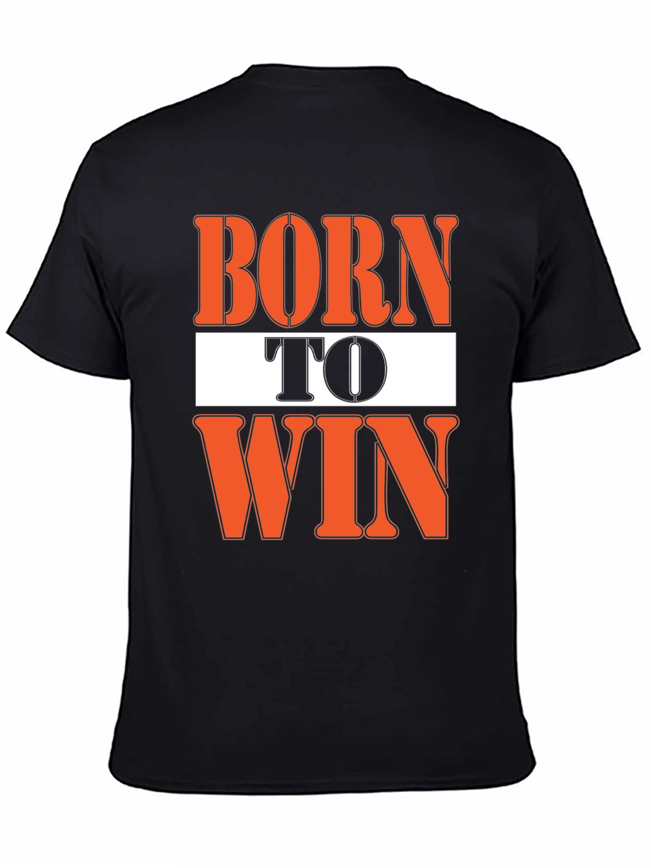Born To Win Graphic Black T-Shirt