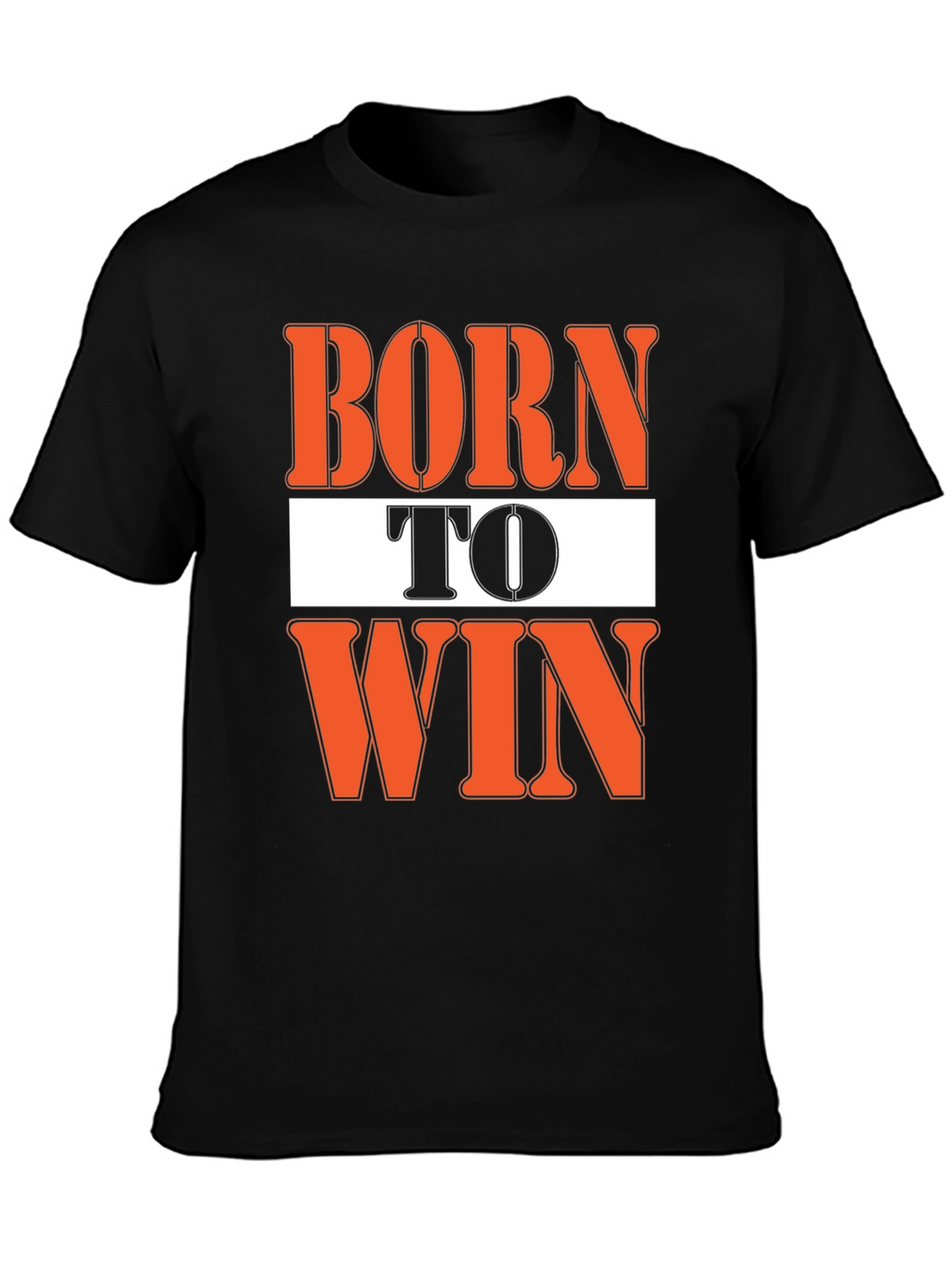 Born To Win Graphic Black T-Shirt