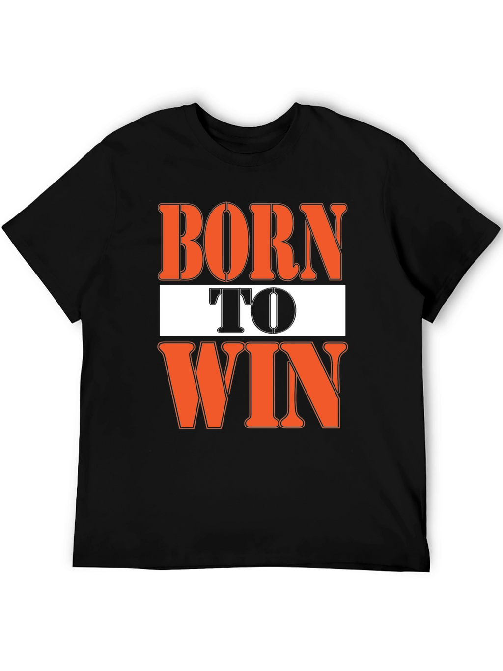 Born To Win Graphic Black T-Shirt