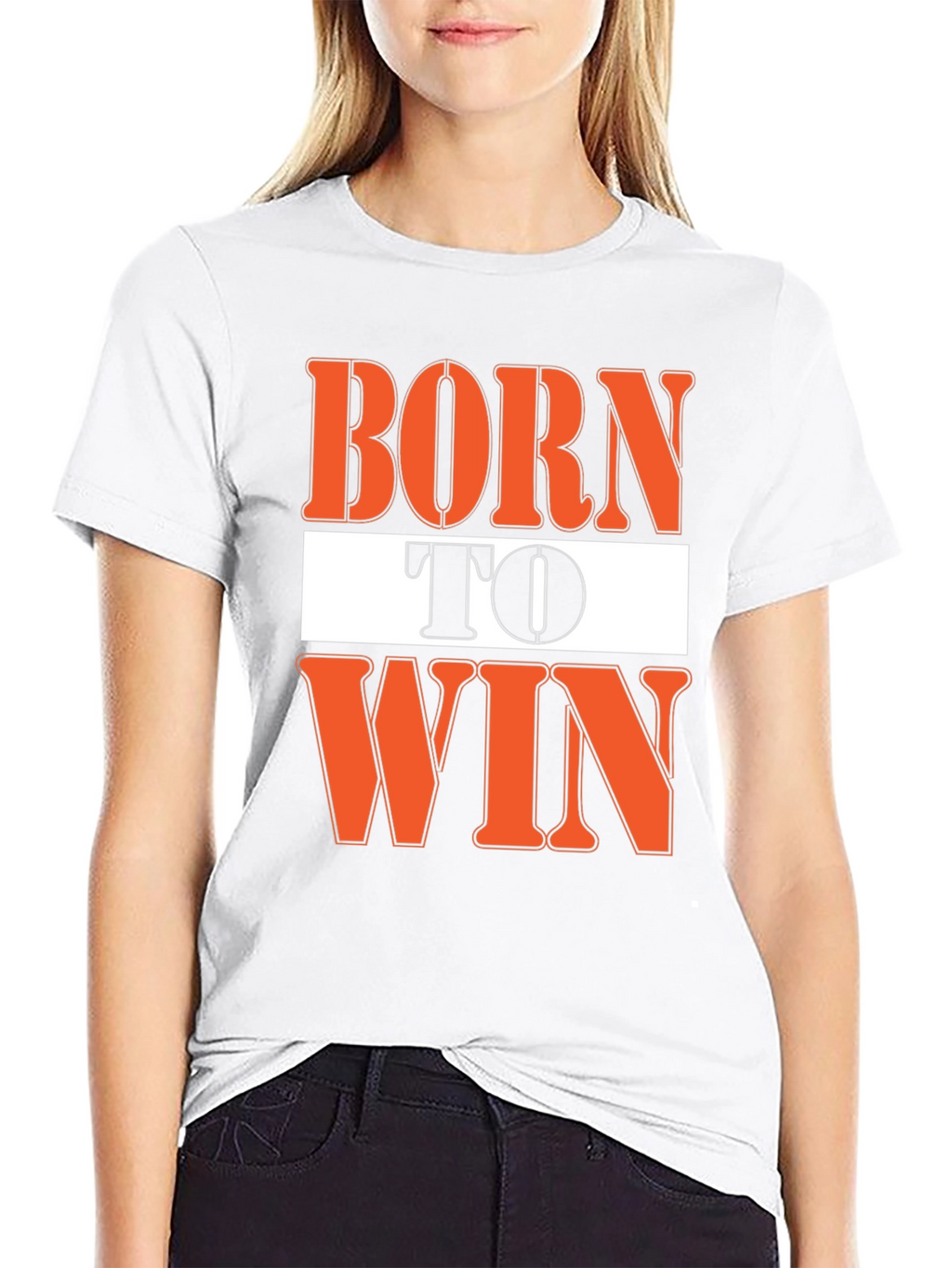 Born To Win Graphic Black T-Shirt