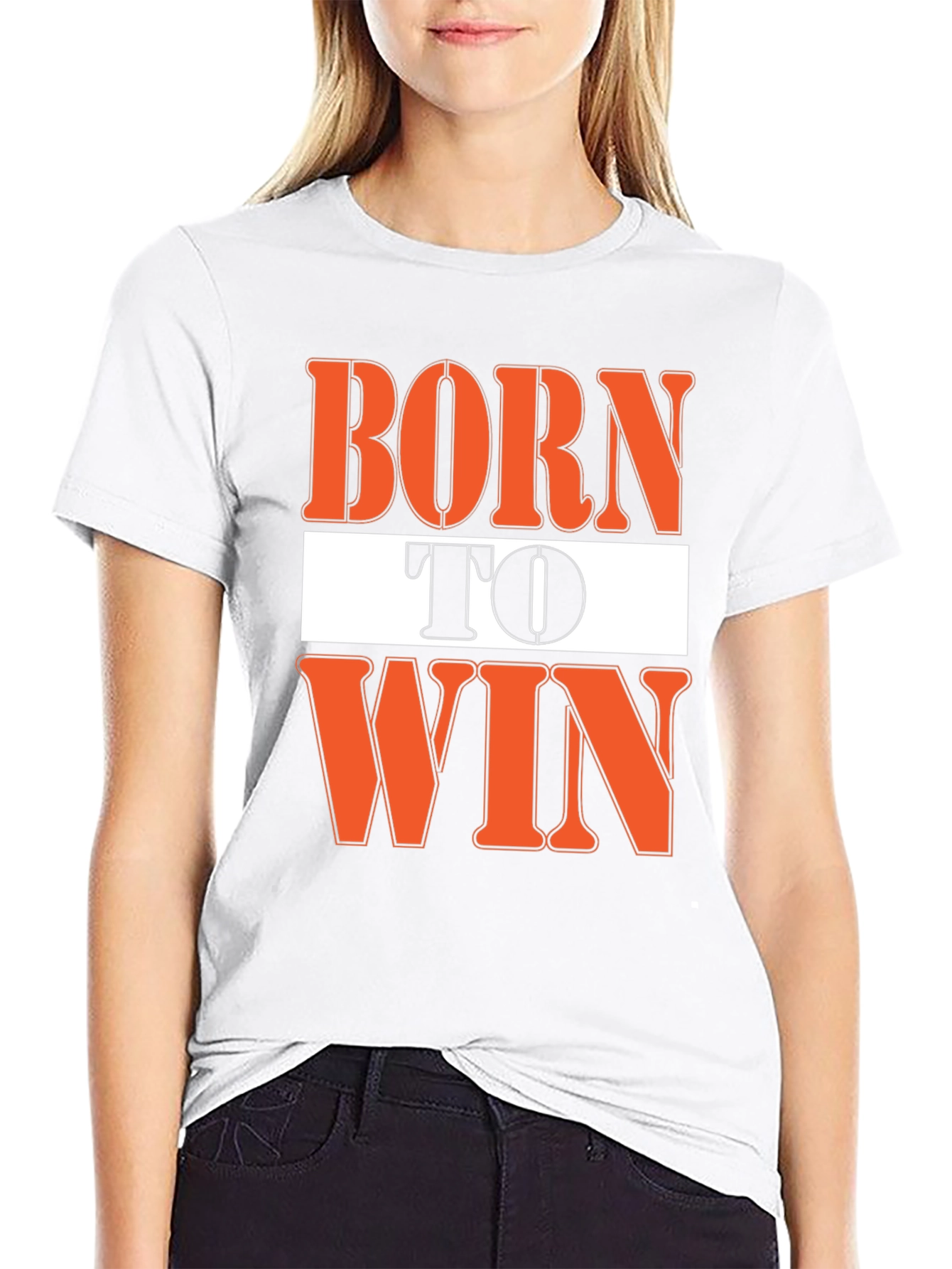 Born To Win Graphic Black T-Shirt
