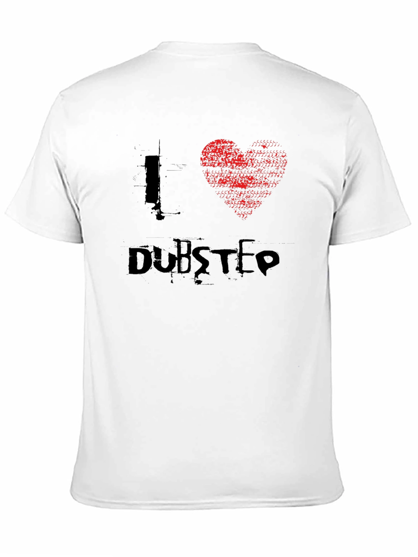 I Love Dubstep Black Graphic Tee Shirt
