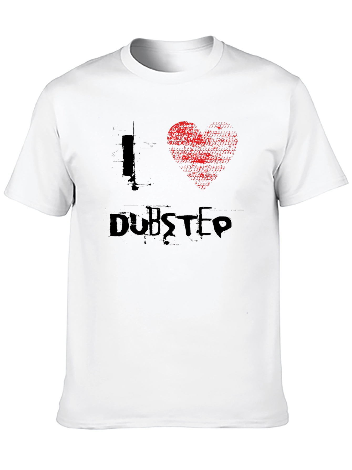 I Love Dubstep Black Graphic Tee Shirt