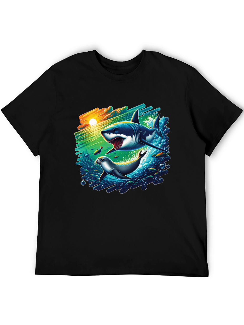 Shark Attack Graphic T-Shirt