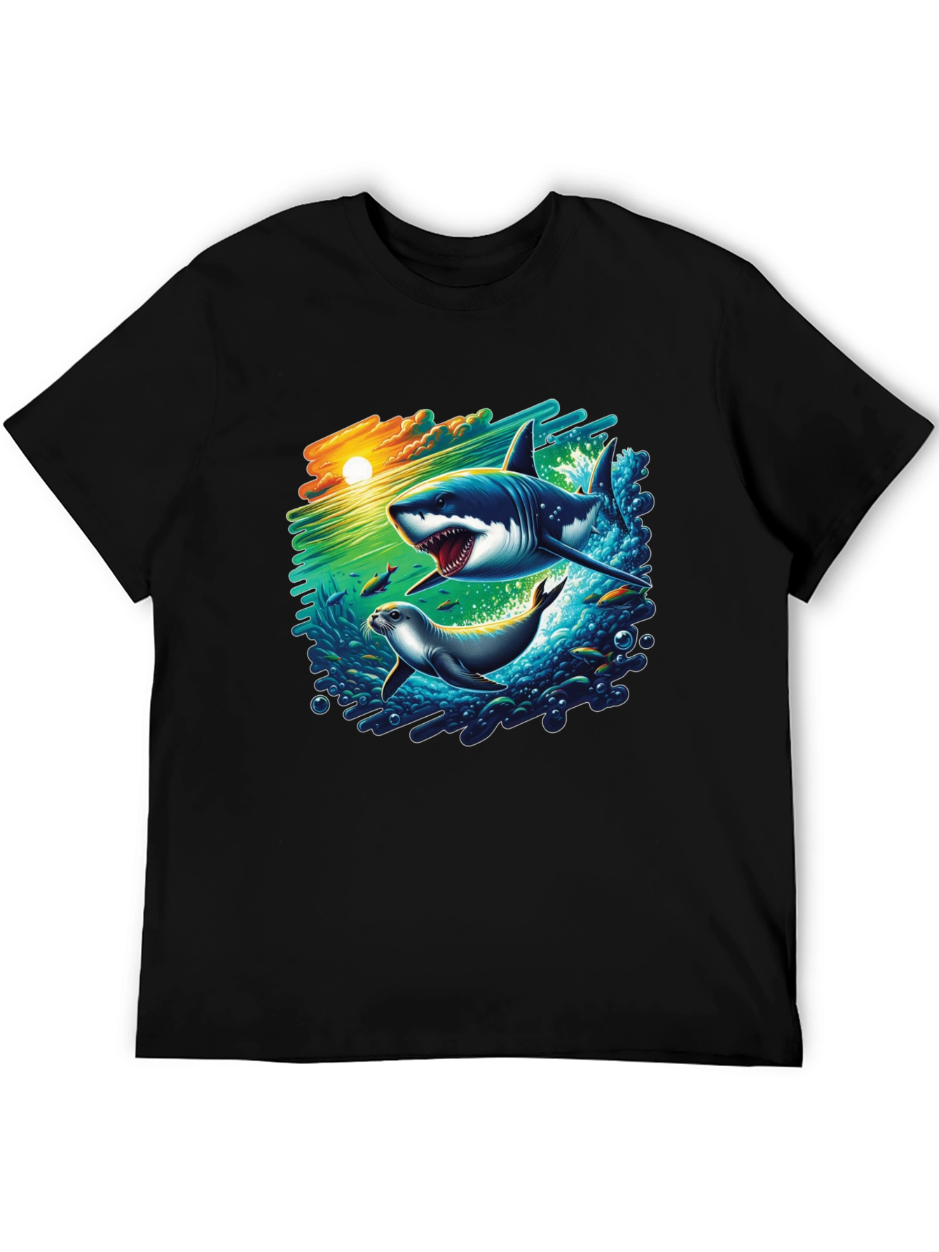 Shark Attack Graphic T-Shirt