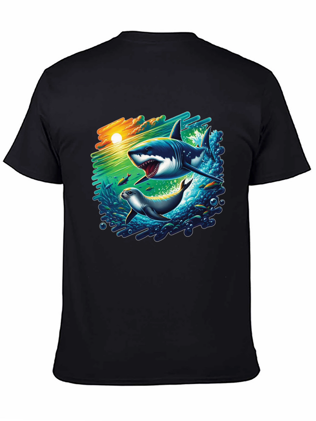 Shark Attack Graphic T-Shirt