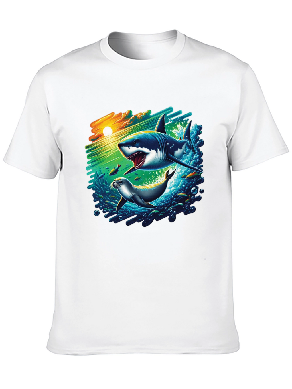 Shark Attack Graphic T-Shirt