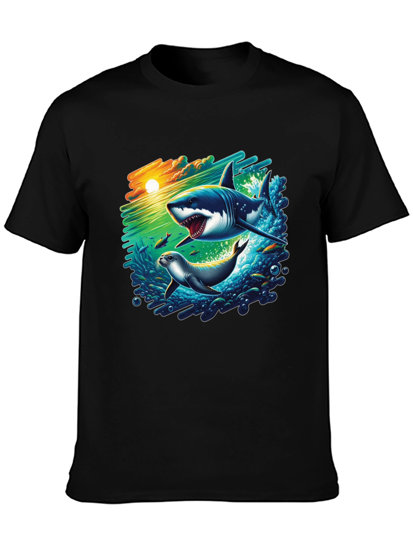 Shark Attack Graphic T-Shirt