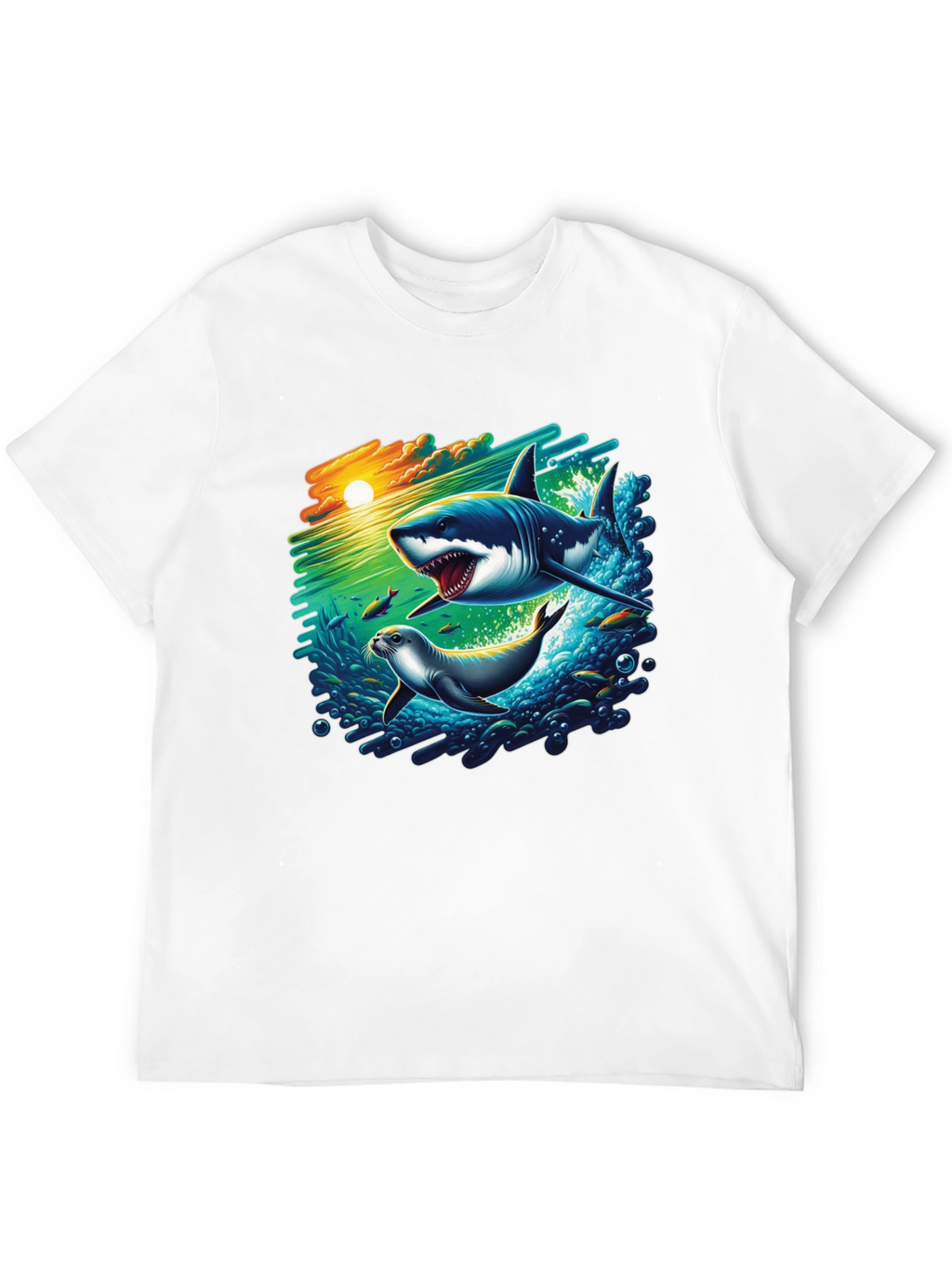 Shark Attack Graphic T-Shirt